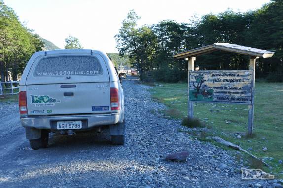 Chegando a Villa O'Higgins, onde termina a Carretera Austral, no sul do Chile